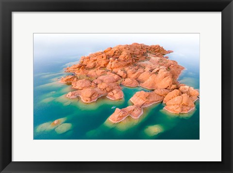 Framed Island Rock Print