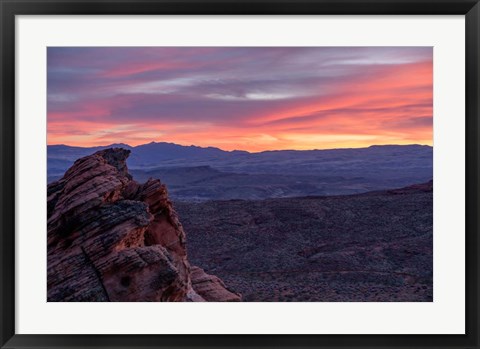 Framed Purple Hues Print