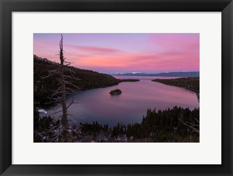 Framed Tahoe Emerald Bay Print