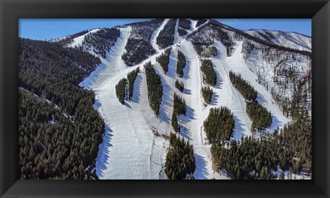 Framed Ski Trail Print