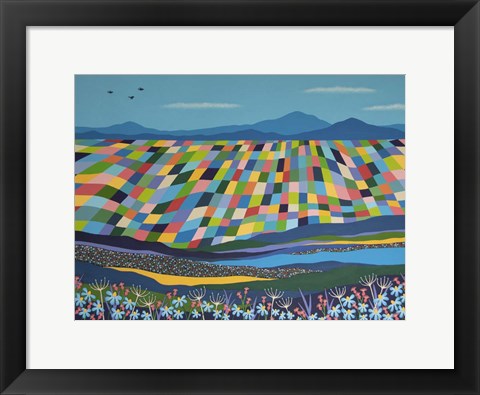 Framed Rainbow Landscape 2 Print