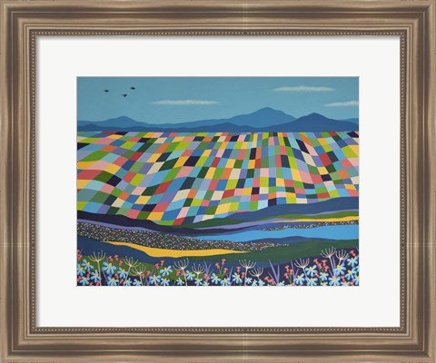 Framed Rainbow Landscape 2 Print