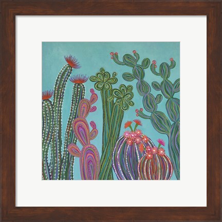 Framed Cacti 2 Print