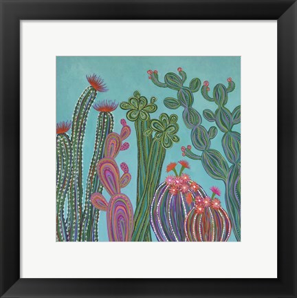 Framed Cacti 2 Print