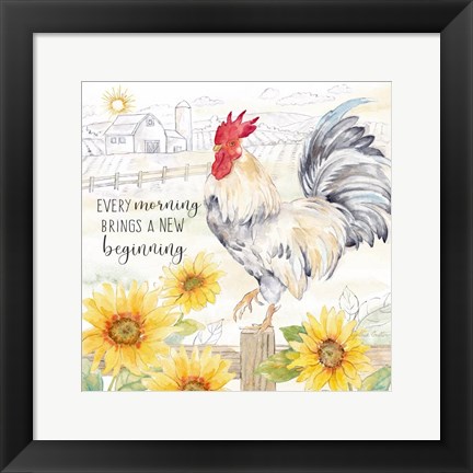 Framed Good Morning Sunshine VI-New Beginning Print