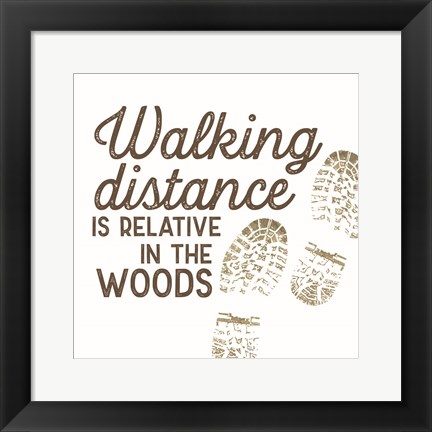 Framed Lost in Woods VI-Walking Distance Print