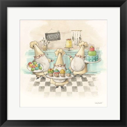 Framed Everyday Gnomes VI-Pastry Print