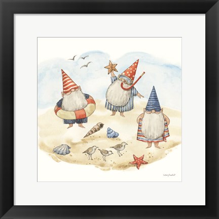 Framed Everyday Gnomes VII-Beach Print