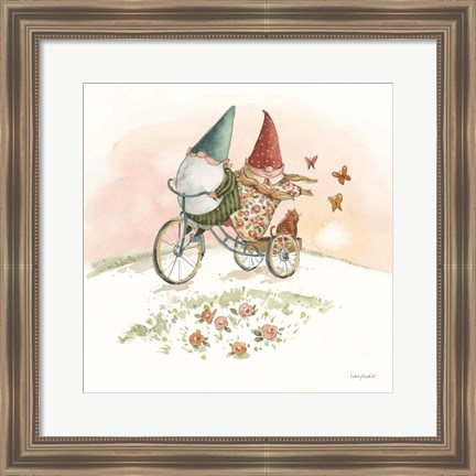 Framed Everyday Gnomes VIII-Bicycle Print