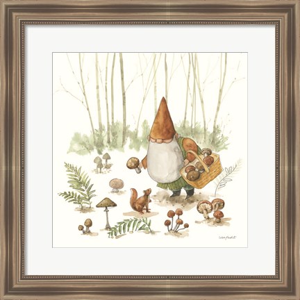 Framed Everyday Gnomes IX-Mushroom Print