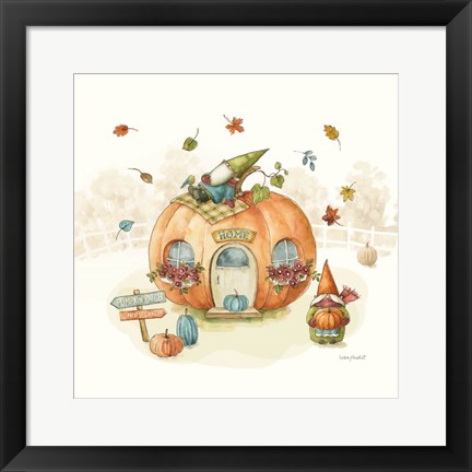 Framed Everyday Gnomes X-Pumpkin Print