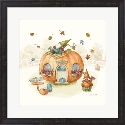 Framed Everyday Gnomes X-Pumpkin Print