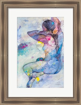 Framed Floral Figures IV Print