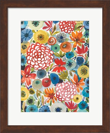 Framed Petal Play VI Print