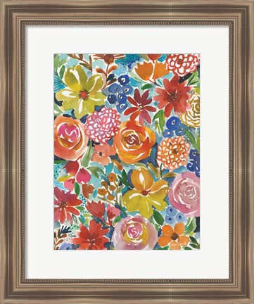 Framed Petal Play V Print