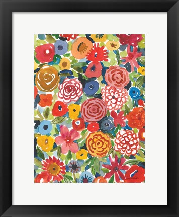 Framed Petal Play I Print