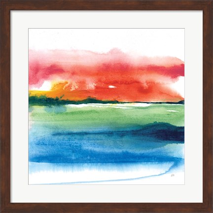 Framed Jewel Waterway II Print