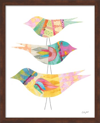 Framed Spring Birds II Print