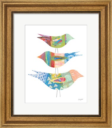 Framed Spring Birds I Print