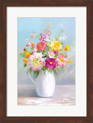 Framed Country Bouquet I Print