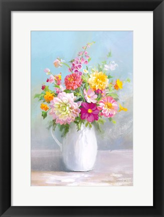 Framed Country Bouquet I Print