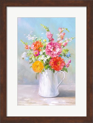 Framed Country Bouquet II Print