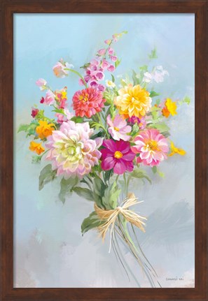 Framed Country Bouquet I v2 Print