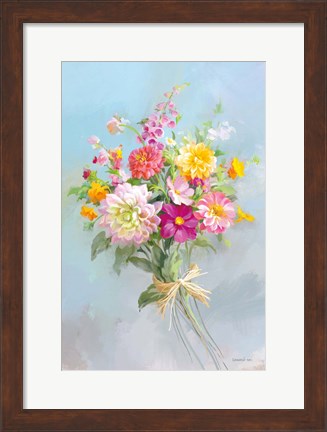 Framed Country Bouquet I v2 Print