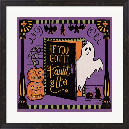 Framed Halloween Expressions V Print