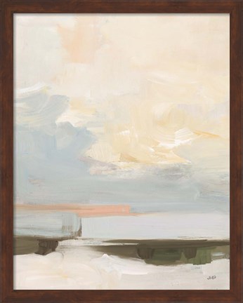 Framed Where Land Meets Sky Warm Print