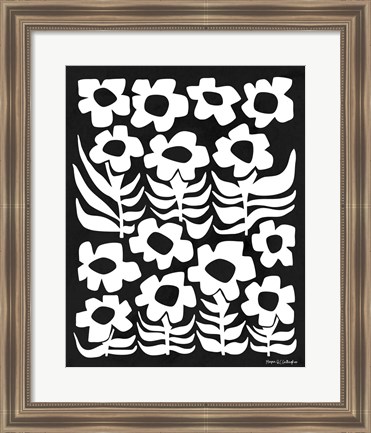 Framed Flower Power III WB Print