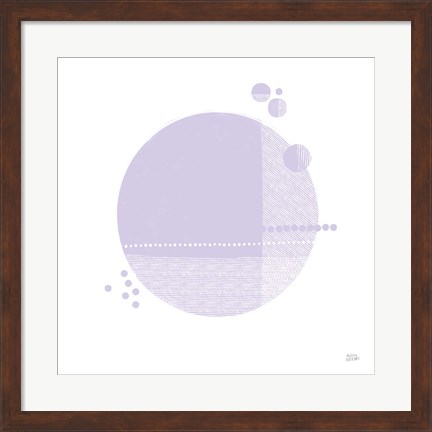 Framed Tribeca II Purple Print