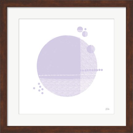 Framed Tribeca II Purple Print