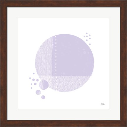 Framed Tribeca I Purple Print