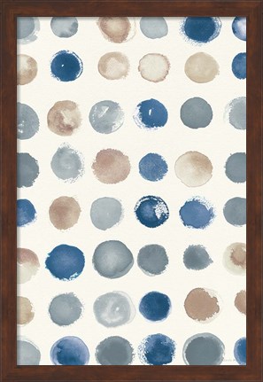 Framed Spot of Rain Vallarta Blue Crop Print
