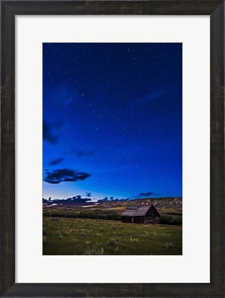 Framed Ursa Major Over Old Farmstead, Saskatchewan, Canada Print