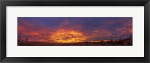 Framed Spectacular Sunrise Clouds Print