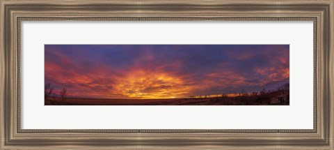 Framed Spectacular Sunrise Clouds Print