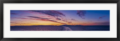 Framed Sunset on the Barents Sea Print