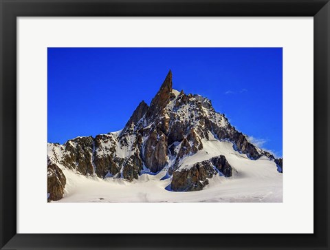 Framed Dente Del Gigante Mountain in the Mont Blanc Massif Print