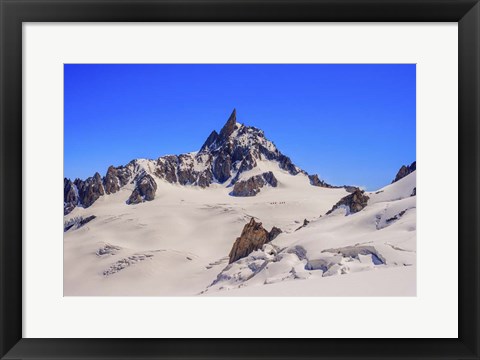 Framed Dente Del Gigante Mountain in the Mont Blanc Massif 2 Print