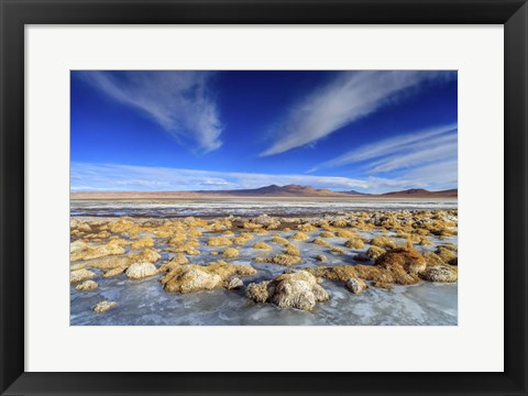 Framed Panoramic View Of the Salar De Tara in Chile Print