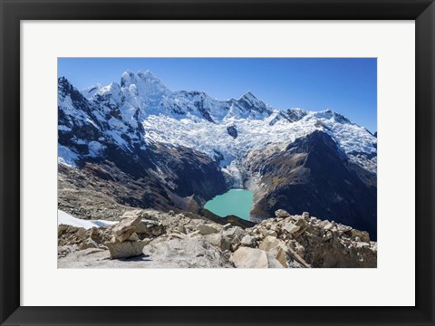 Framed Lake Arhuaycocha, Peru Print