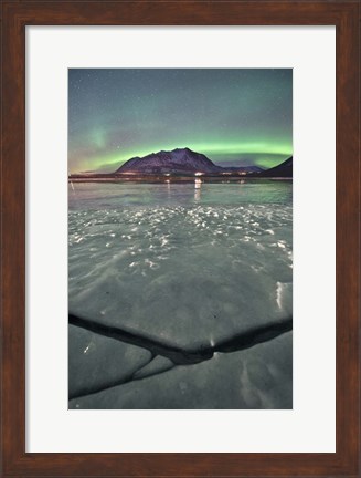 Framed Northern Lights, Carcross, Yukon, Canada Print