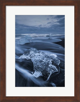 Framed Ocean View, Iceland Print