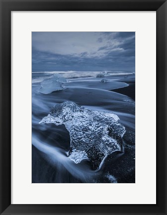 Framed Ocean View, Iceland Print