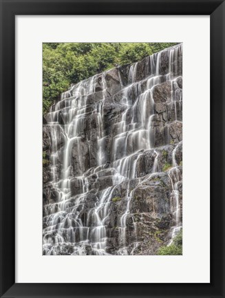 Framed Waterfall in Alaska Print