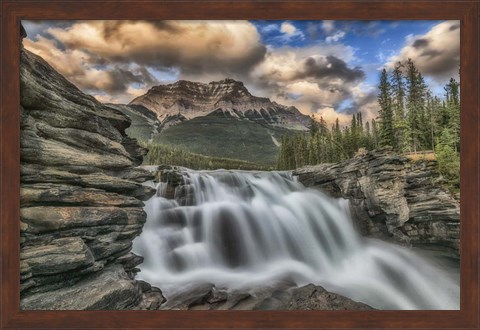 Framed Athabasca Falls Print