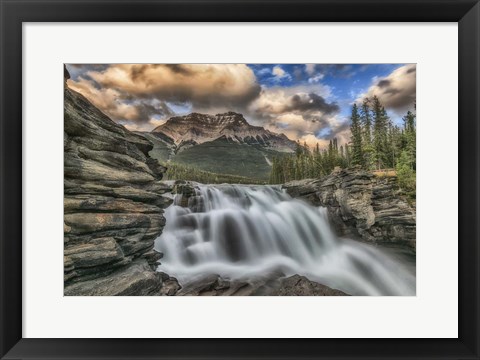 Framed Athabasca Falls Print