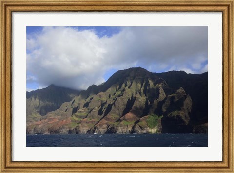 Framed Na Pali Coast, Kauai, Hawaii Print
